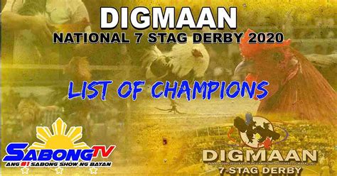 Digmaan 12 stag derby 2018 champion